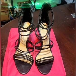 Vince Camuto Black Strappy Heels